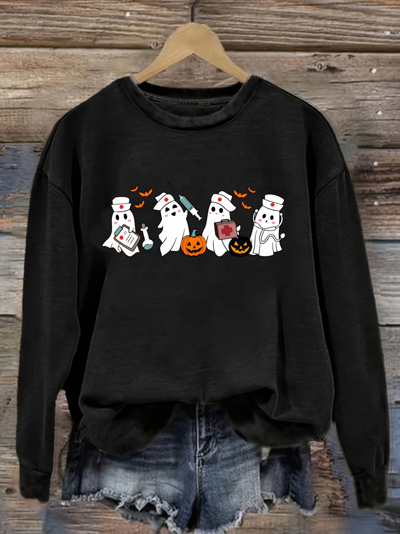 Winter Clothing Cute - Women's Casual Long Sleeve Crew Neck