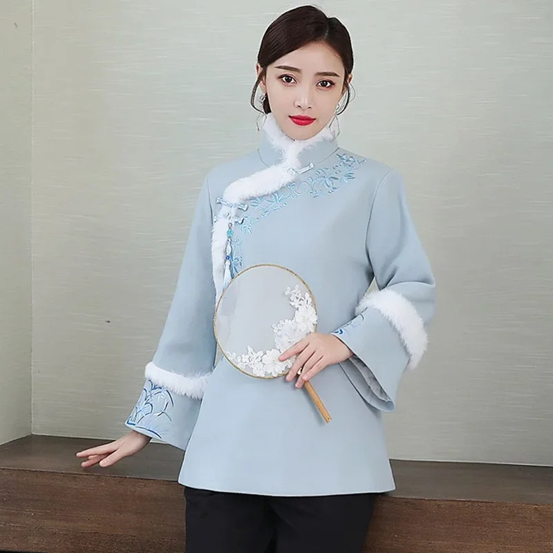 Winter Clothing Youtube - 2026 Cheongsam Tops New Year Clothes