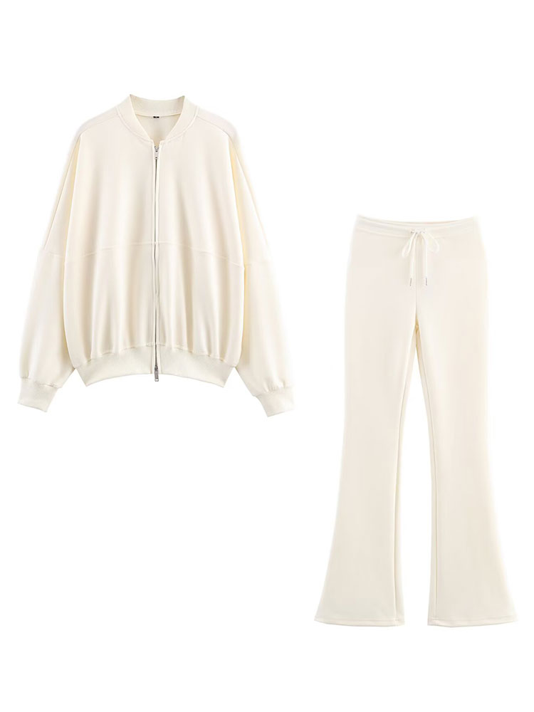 Winter Clothing Uae - HH Women Elegant Solid Flared Pants