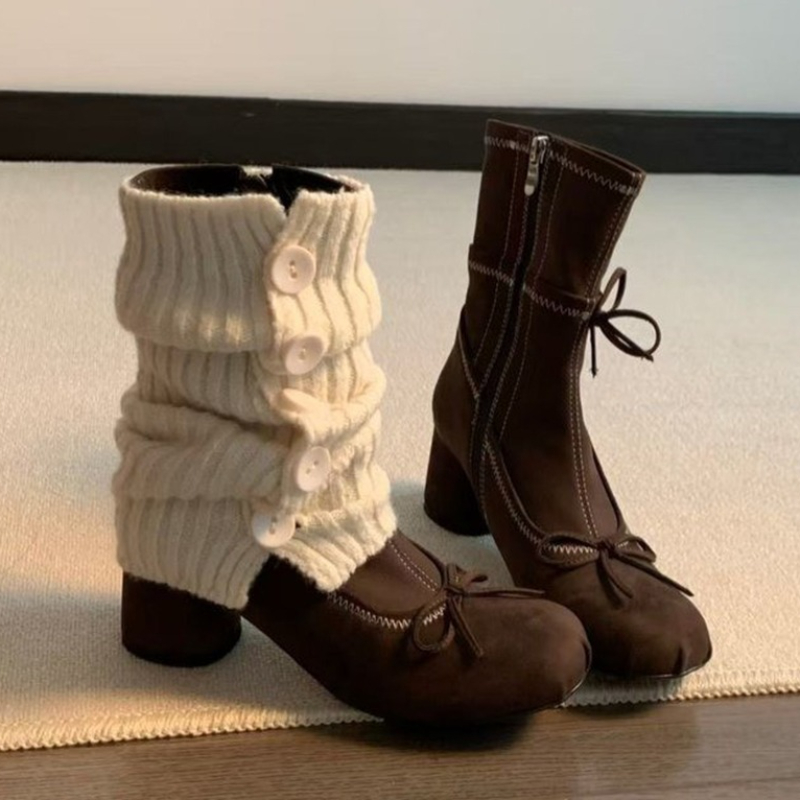 Bow High Heels Women Boots New - đánh giá và giá Winter Clothing For Women