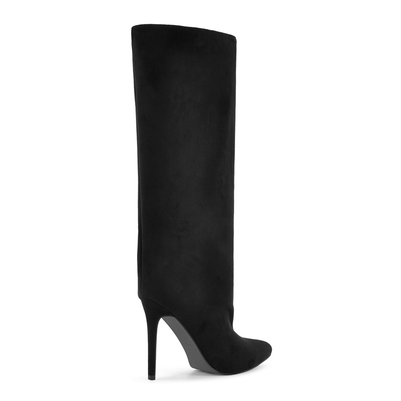 Onlymaker Black Faux Suede Kne - đánh giá và giá Winter Clothing For Women