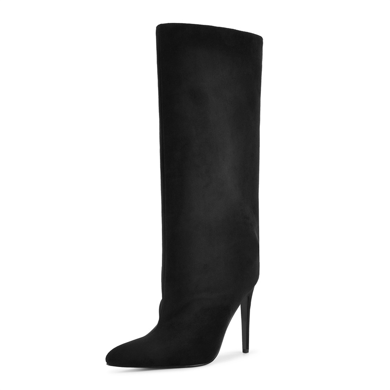 Onlymaker Black Faux Suede Kne - đánh giá và giá Winter Clothing For Women