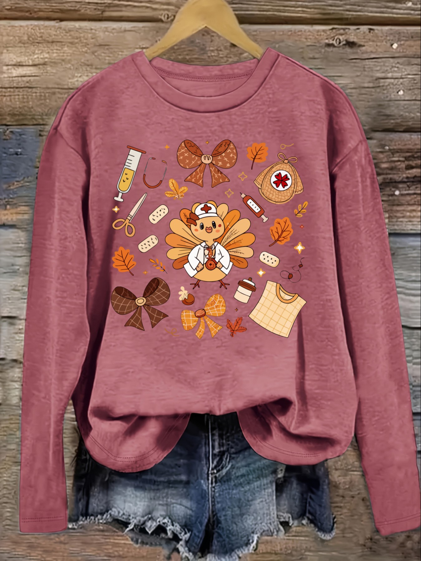 Women's Casual Long Sleeve Cre - đánh giá và giá Winter Clothing Cute