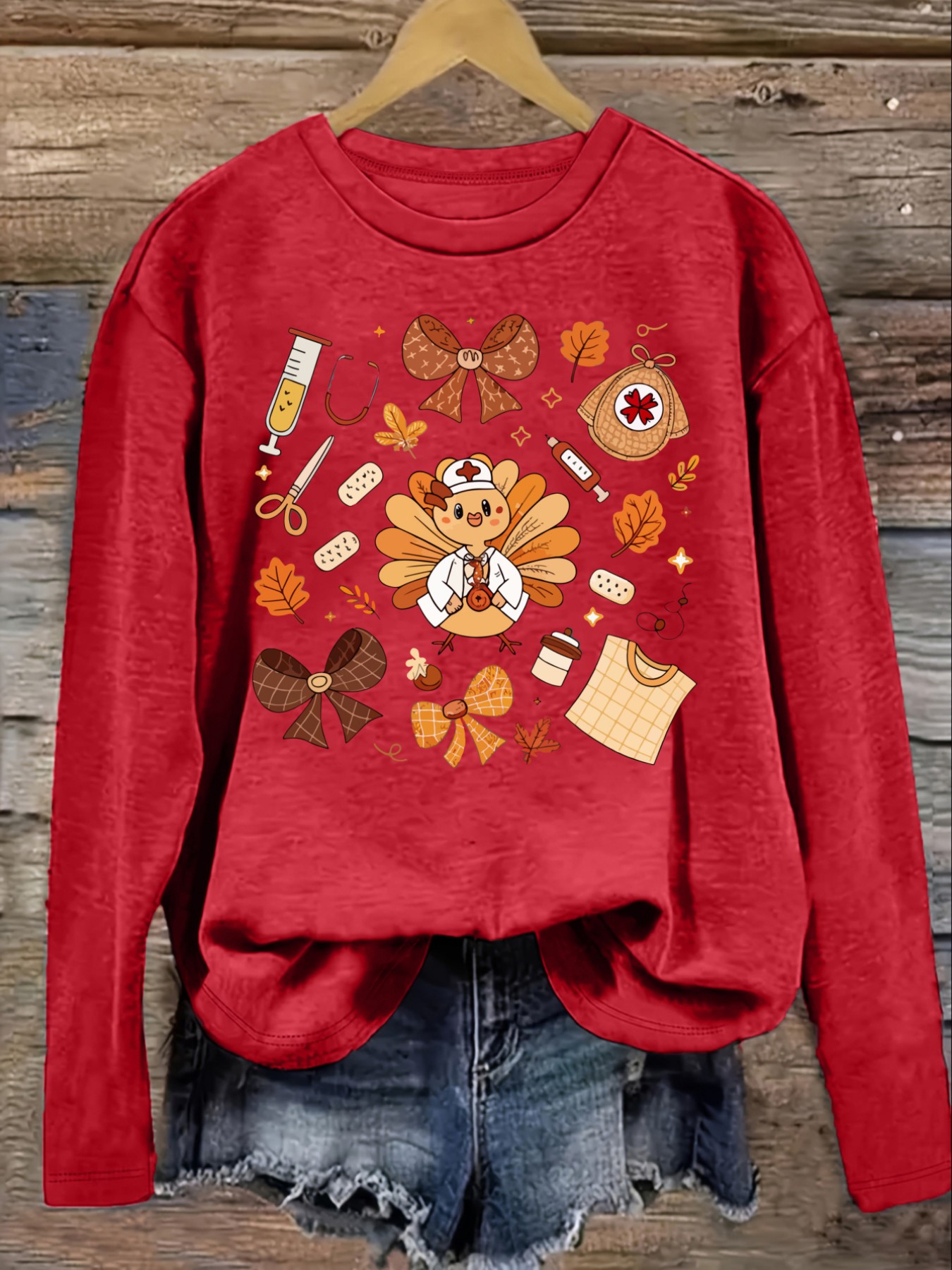 Women's Casual Long Sleeve Cre - đánh giá và giá Winter Clothing Cute