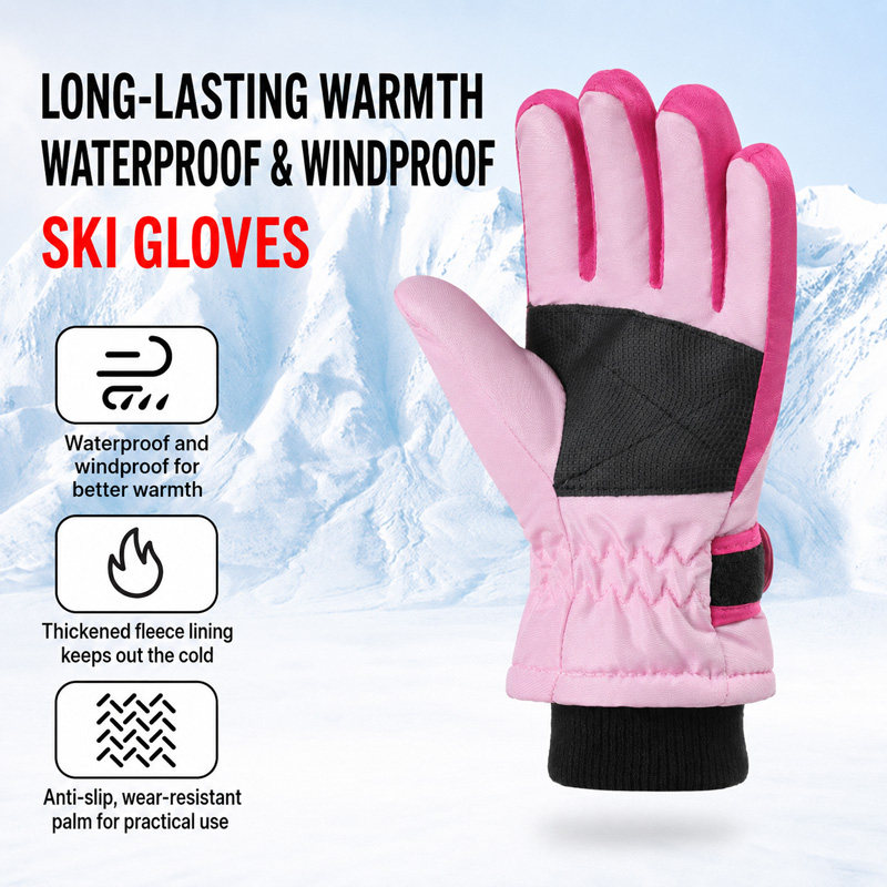 Kids Winter Ski Gloves Waterpr - đánh giá và giá Waterproof Mitten Ski