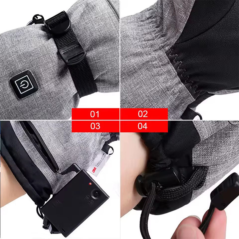 Cotton Heating Winter Gloves E - đánh giá và giá Waterproof Mitten Ski