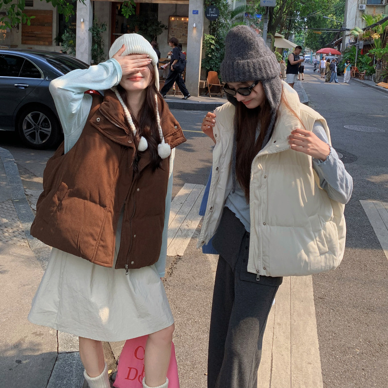 Puffer Vest Women Stand Collar - đánh giá và giá Padded Vest Gilet