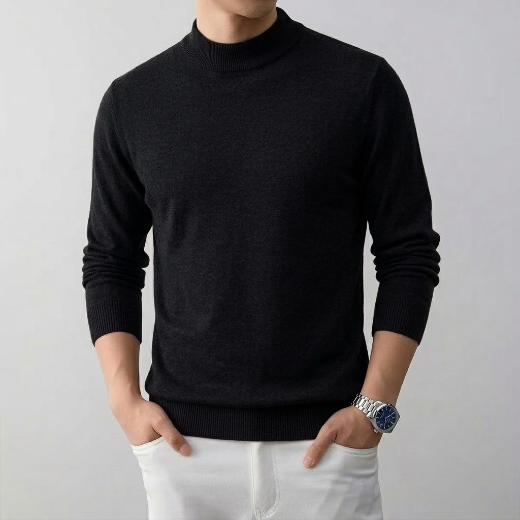 Men's Solid High Stretch Mock  - đánh giá và giá Winter Clothing Uae