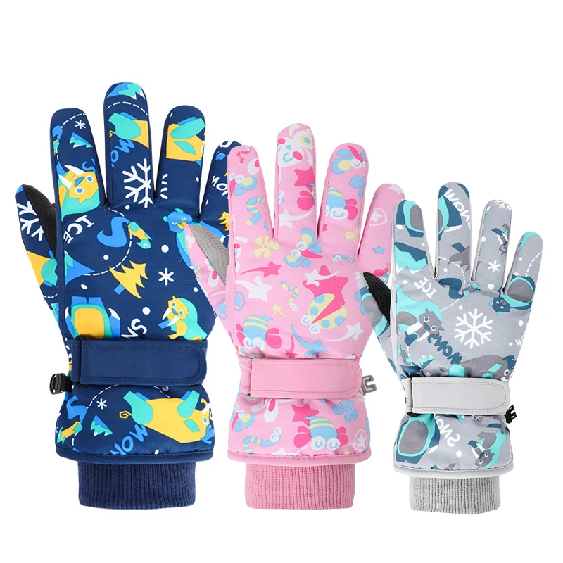Winter Children Ski Gloves Thi - đánh giá và giá Waterproof Mitten Ski