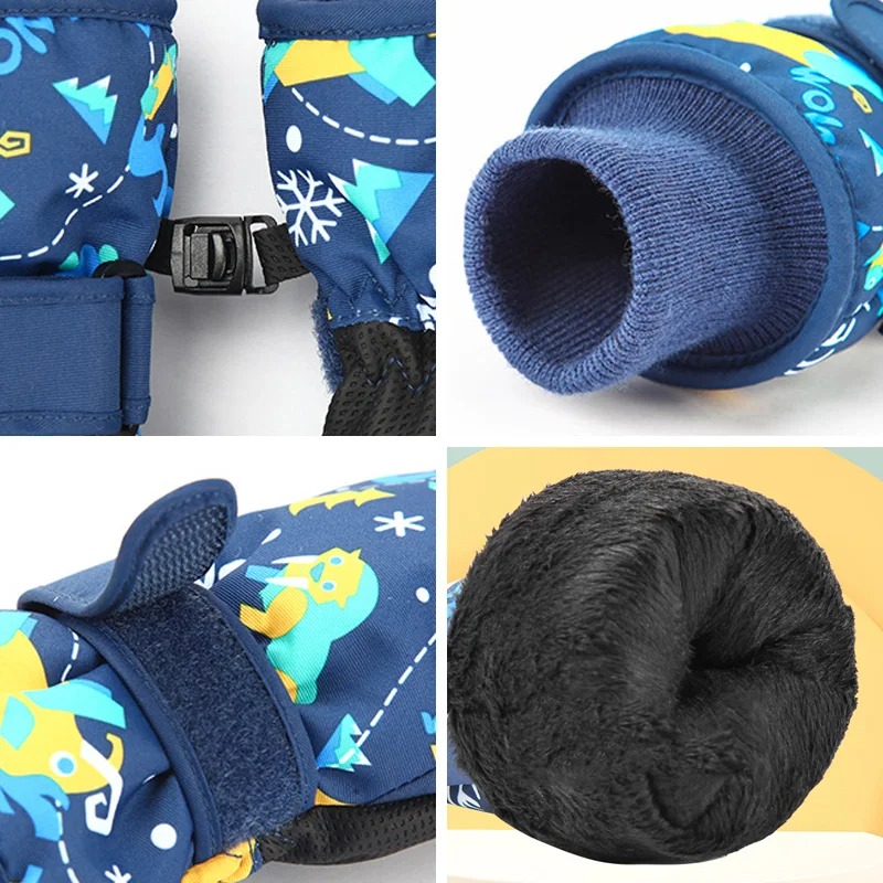 Winter Children Ski Gloves Thi - đánh giá và giá Waterproof Mitten Ski