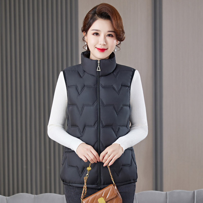 Women Plus Size Stand Collar P - đánh giá và giá Padded Vest Gilet
