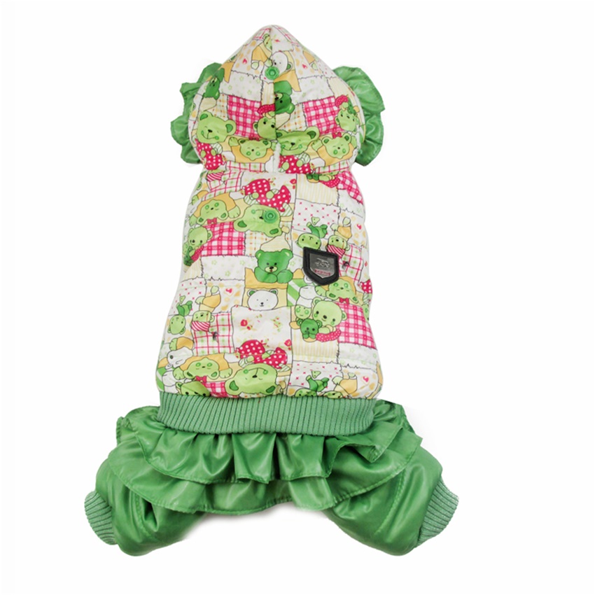Xanh Họa Tiết Gấu Quần Áo Cho  - đánh giá và giá Winter Clothing Cute