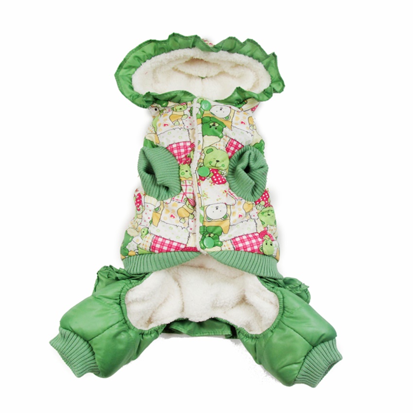 Xanh Họa Tiết Gấu Quần Áo Cho  - đánh giá và giá Winter Clothing Cute