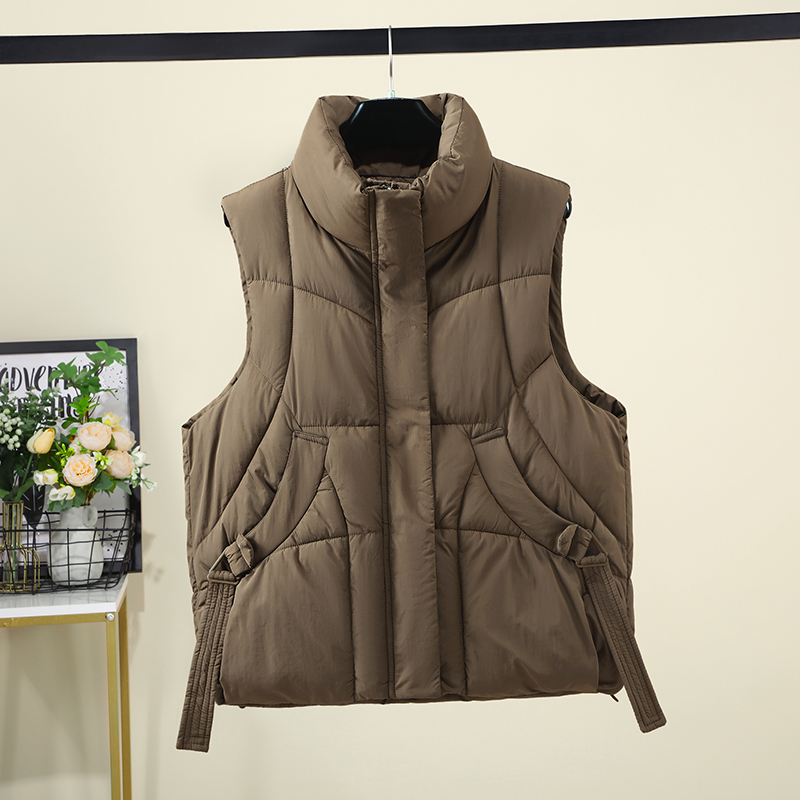 Women High Stand Collar Quilte - đánh giá và giá Padded Vest Gilet