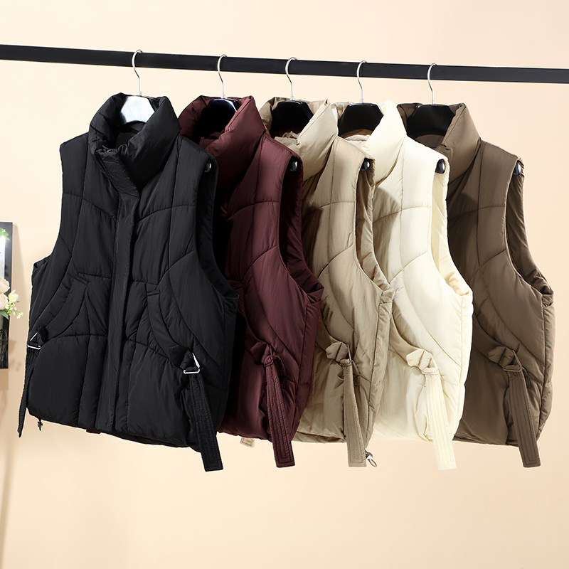 Women High Stand Collar Quilte - đánh giá và giá Padded Vest Gilet