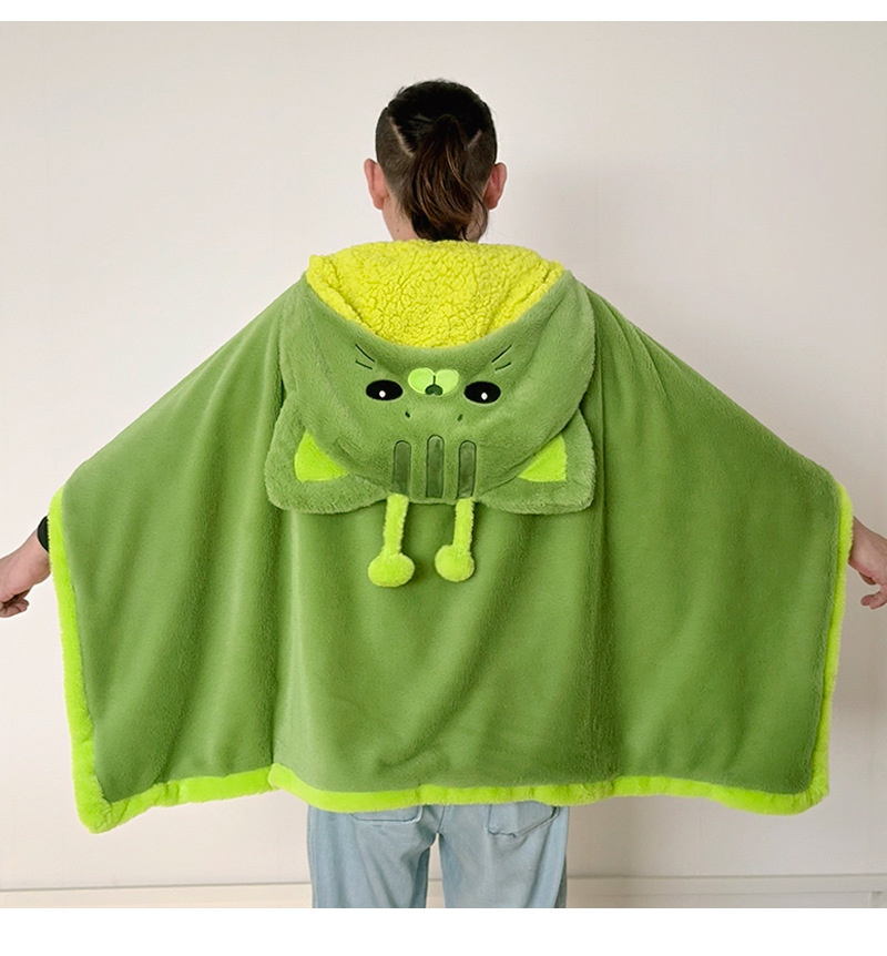 Cartoon Cute Alien Cat Hooded  - đánh giá và giá Winter Clothing Cute