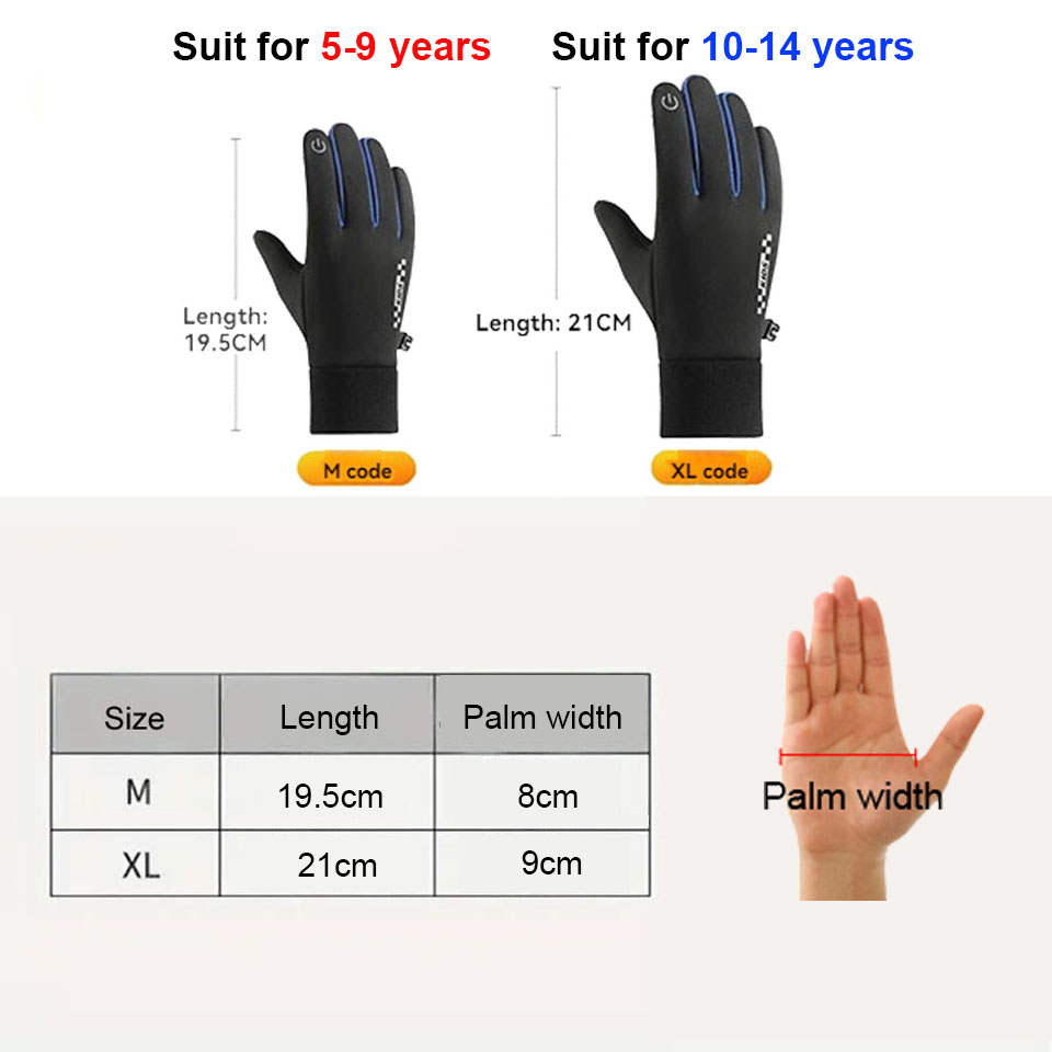 GTUBIKE Children's Gloves Touc - đánh giá và giá Waterproof Mitten Ski