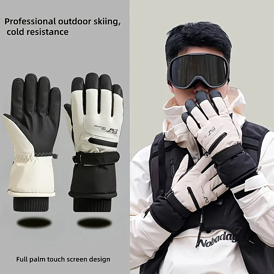 Winter Warm Ski Gloves for Sno - đánh giá và giá Waterproof Mitten Ski