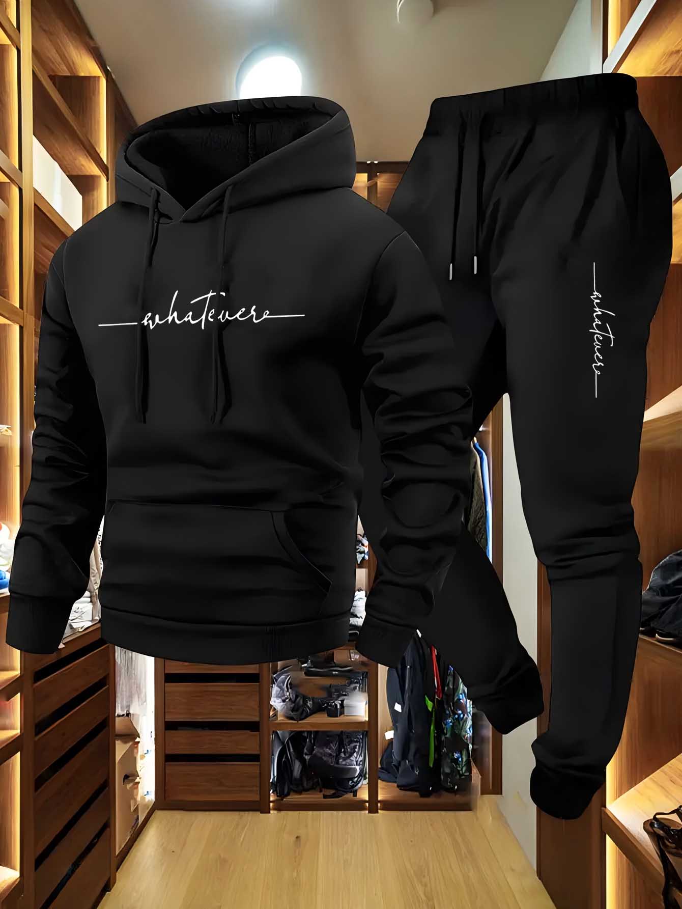 2-Piece Fleece Tracksuit for M - đánh giá và giá Winter Clothing Trends